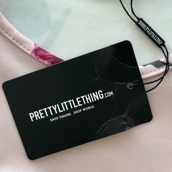 Floral Print Ruffle Detail Midi Dress Romantic Flowers Dusty Rose Pink Size 4 - Picture 9 of 16